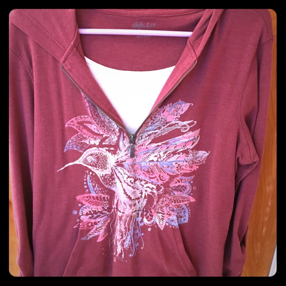 Style & Co Comfy casual hooded top from Macy’s